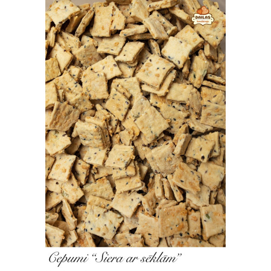 Cepumi siera ar sēklām (100g)