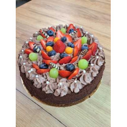 Torte ar šokolādes krēma pildījumu (1kg)